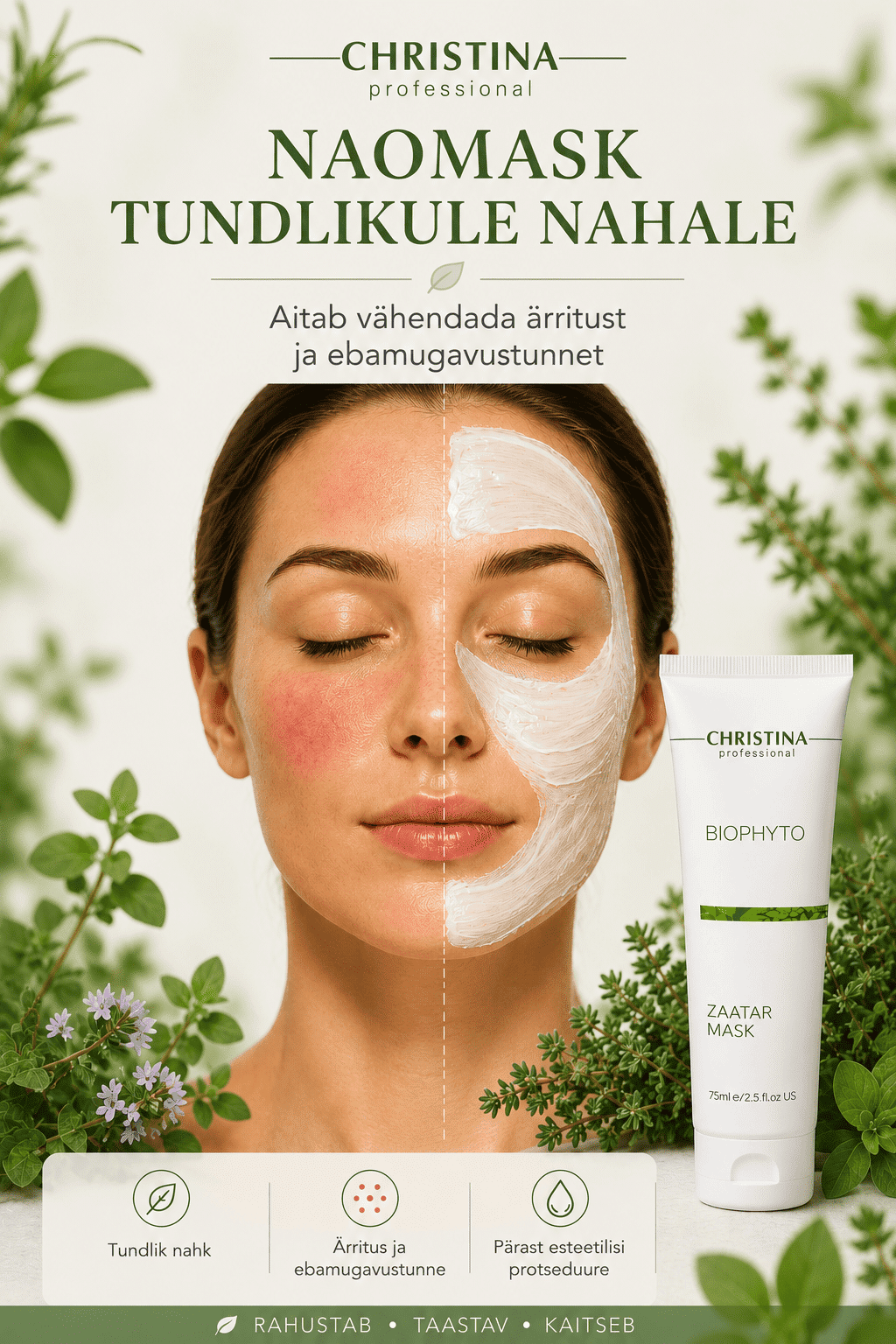 Tundliku naha mask Bio Phyto Zaatar Mask Christina